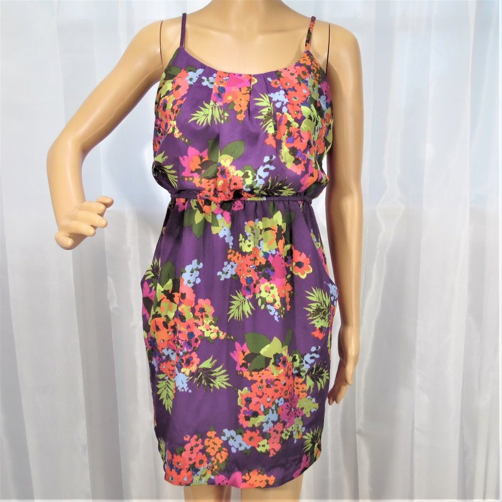 B. Smart Purple Floral Dress
